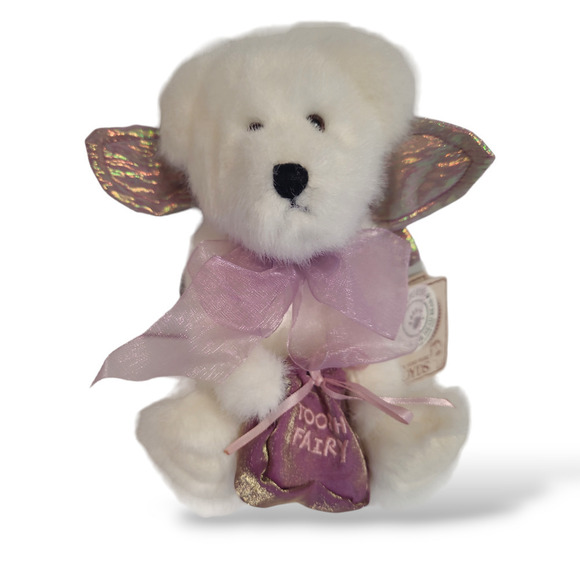 Boyds Toof Beary Boyds Bears Tooth Fairy Bear #903016 2002 Retired  Purple White - Picture 1 of 13